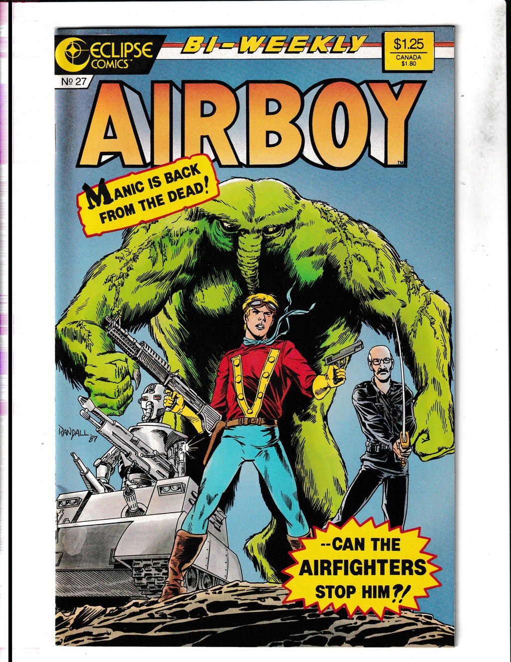 Airboy #27 (1987) Higher Grade Eclipse Comics