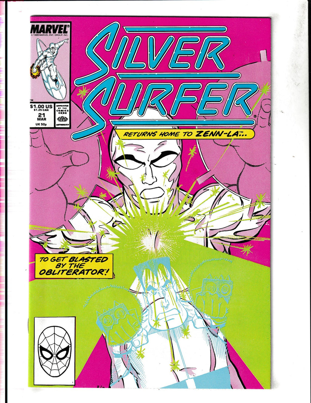 Silver Surfer #21 (1989) Mantis Flashback Marvel Comics