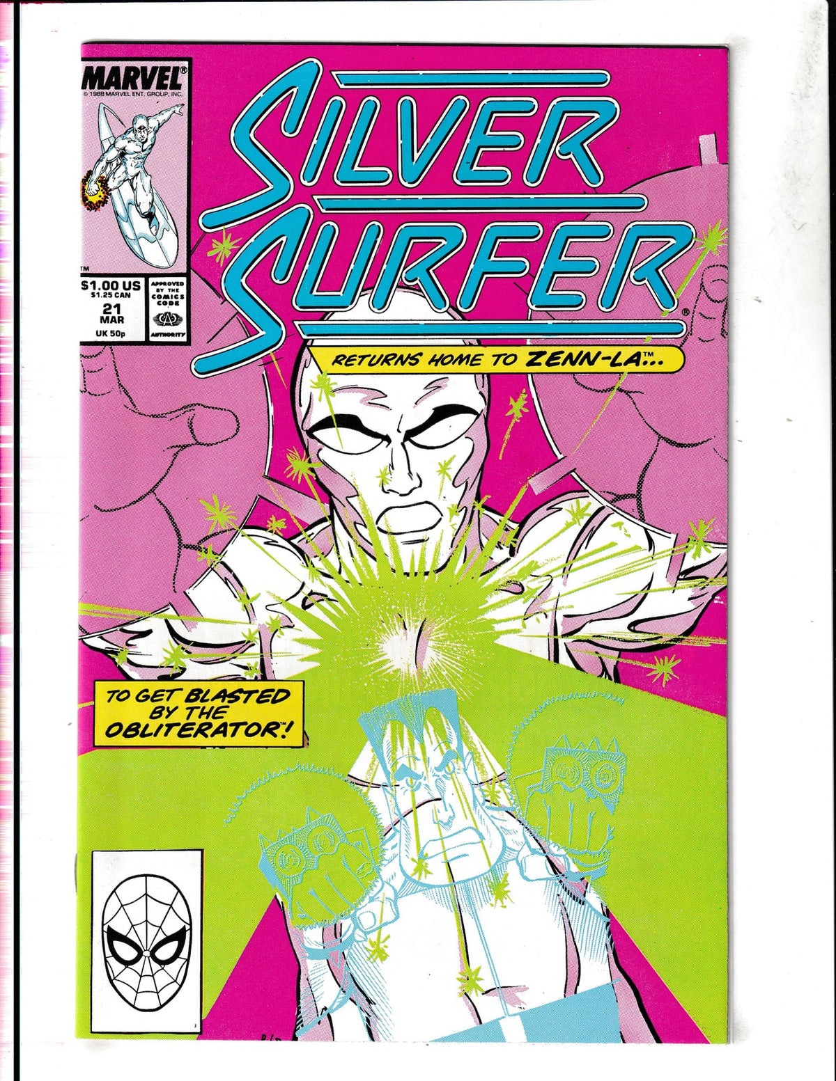 Silver Surfer #21 (1989) Mantis Flashback Marvel Comics