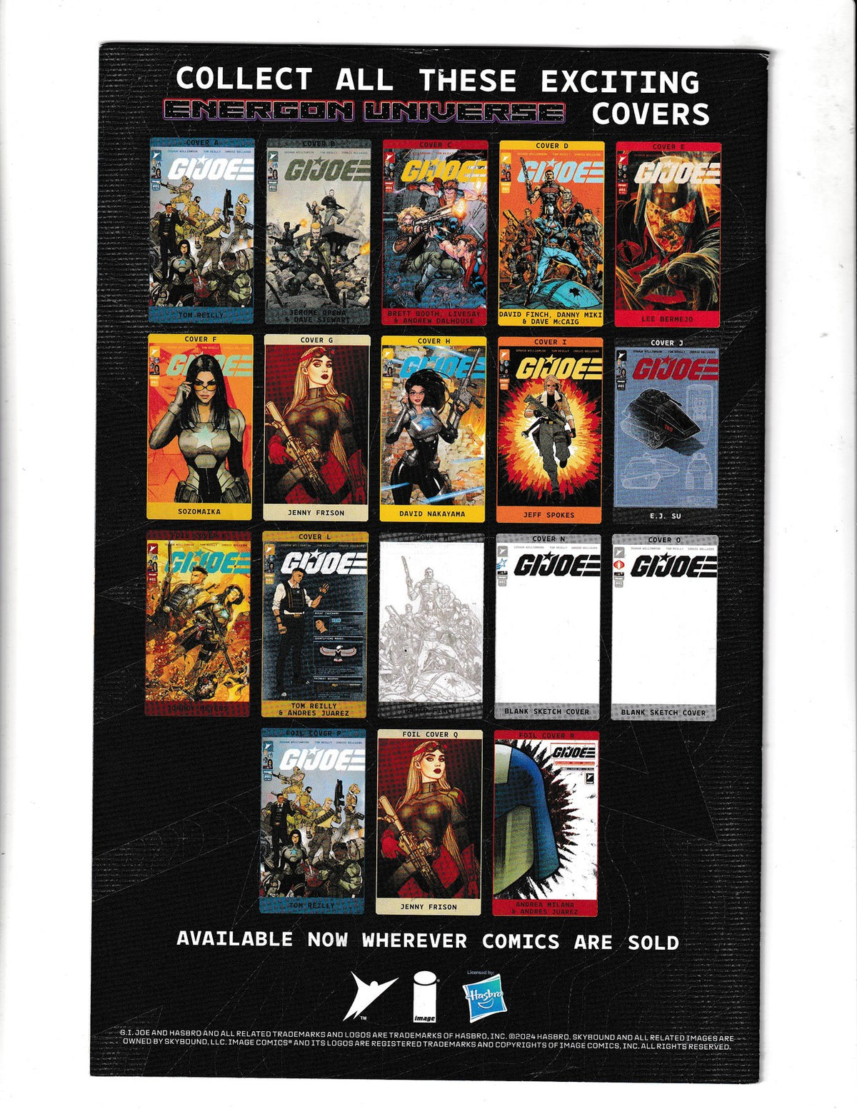 G.I. Joe #1d (2024) David Finch Skybound/Image Comics