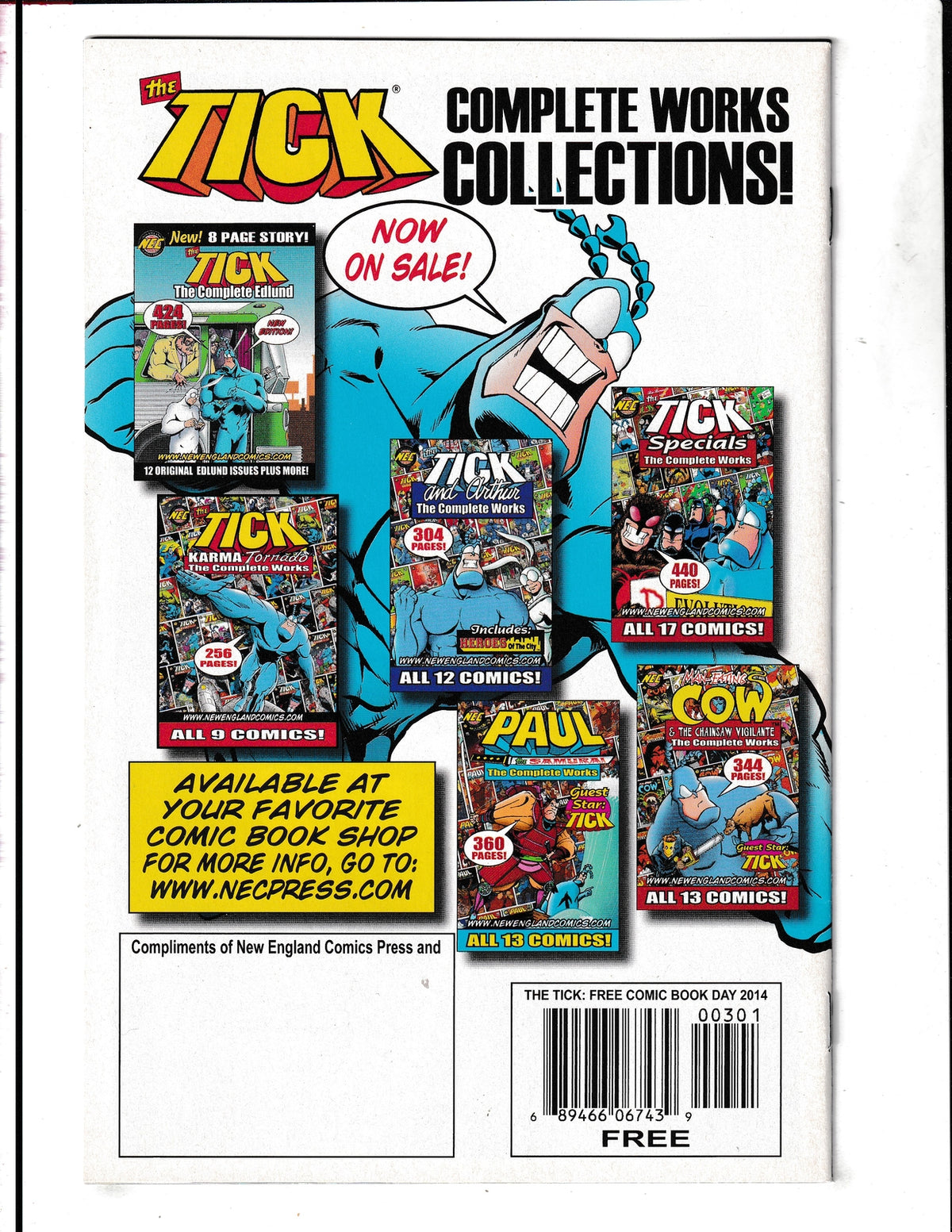 Tick #2014 (2014) FCBD New England Press Comics