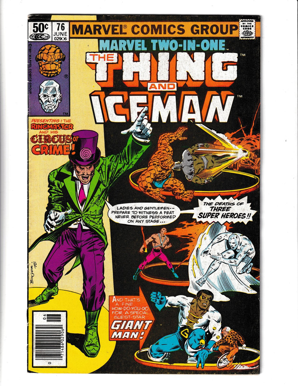 Marvel Two-In-One #76 (1981) Thing & Iceman Marvel Comics SKU:2435