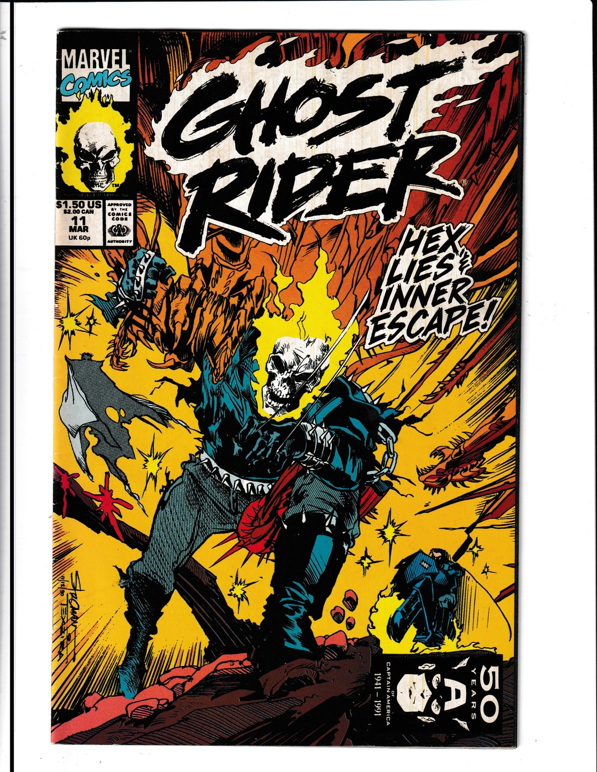 Ghost Rider #11 (1991) Marvel Comics SKU:790