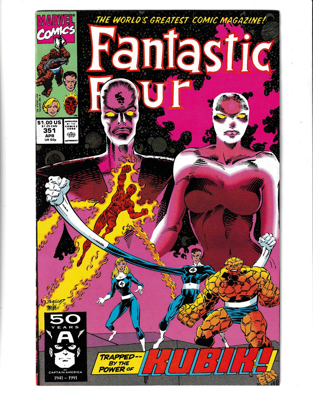 Fantastic Four #351 (1991) Marvel Comics SKU:2931