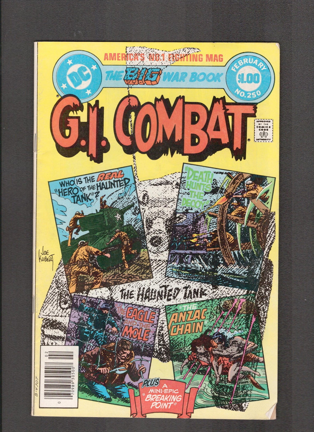G.I. Combat #250 (1983) Newsstand Edition, Joe Kubert DC Comics