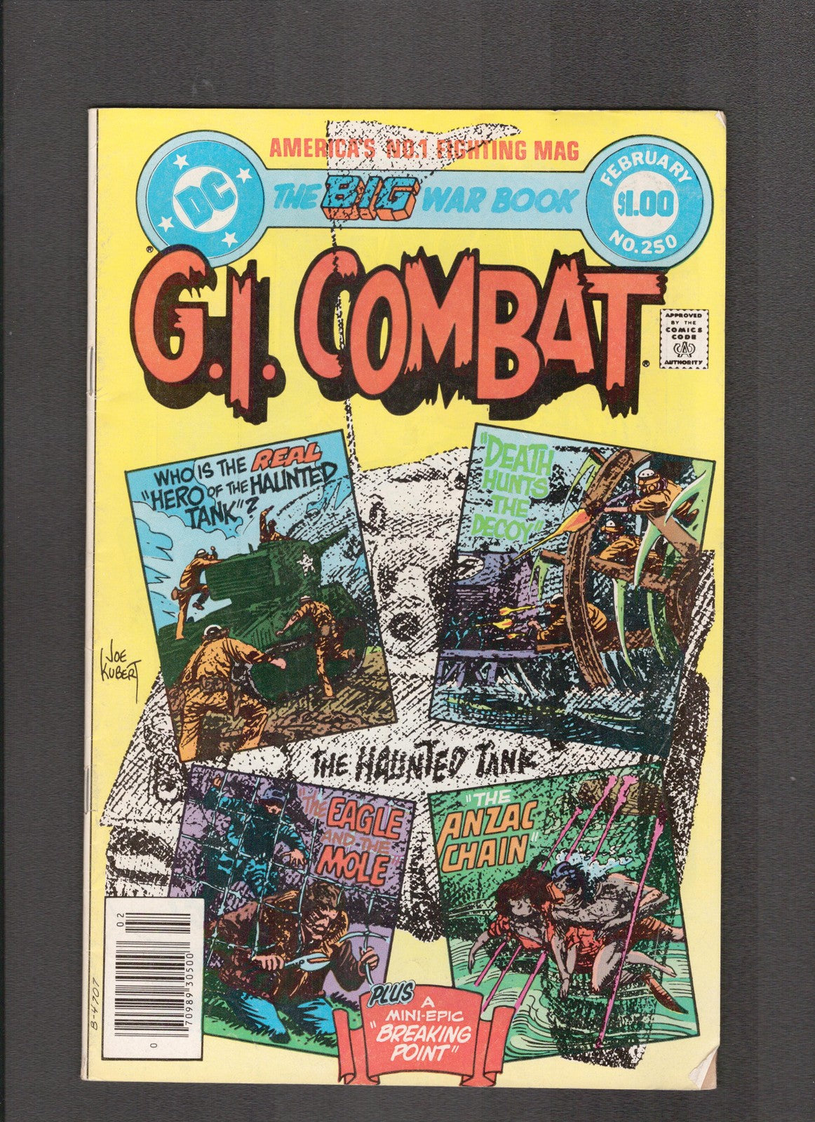 G.I. Combat #250 (1983) Newsstand Edition, Joe Kubert DC Comics
