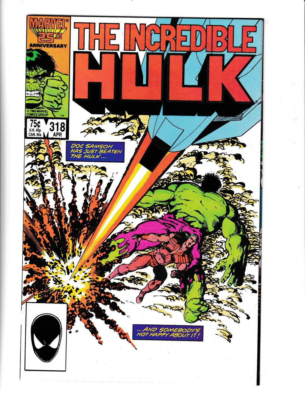 Incredible Hulk #318 (1986) 1st App Death of Hulk Robot Earth-616 Marvel Comics