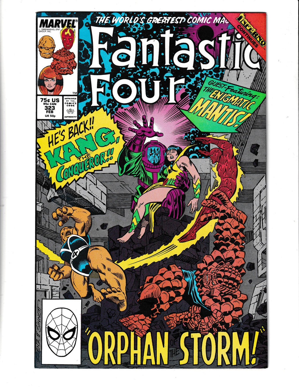 Fantastic Four #323 (1989) Inferno Tie-In Marvel Comics