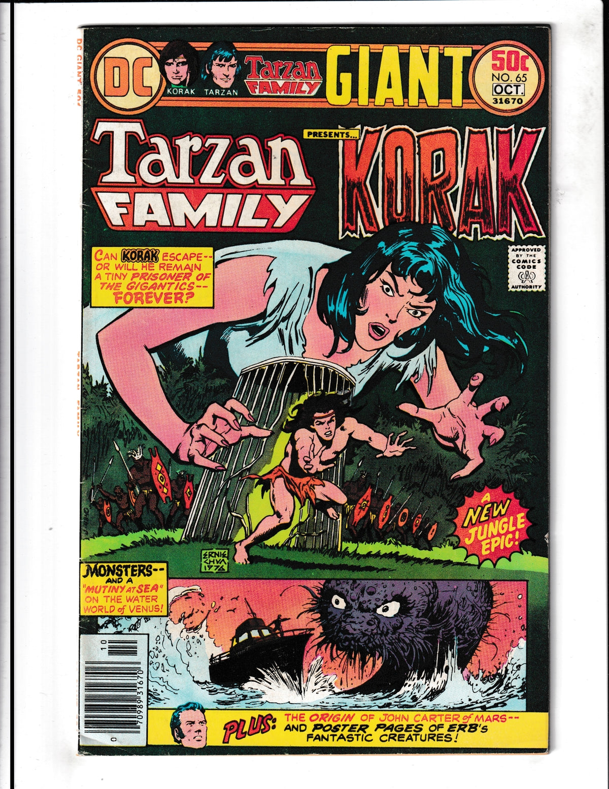 Tarzan Family #65 (1976) Presents Korak DC Comics