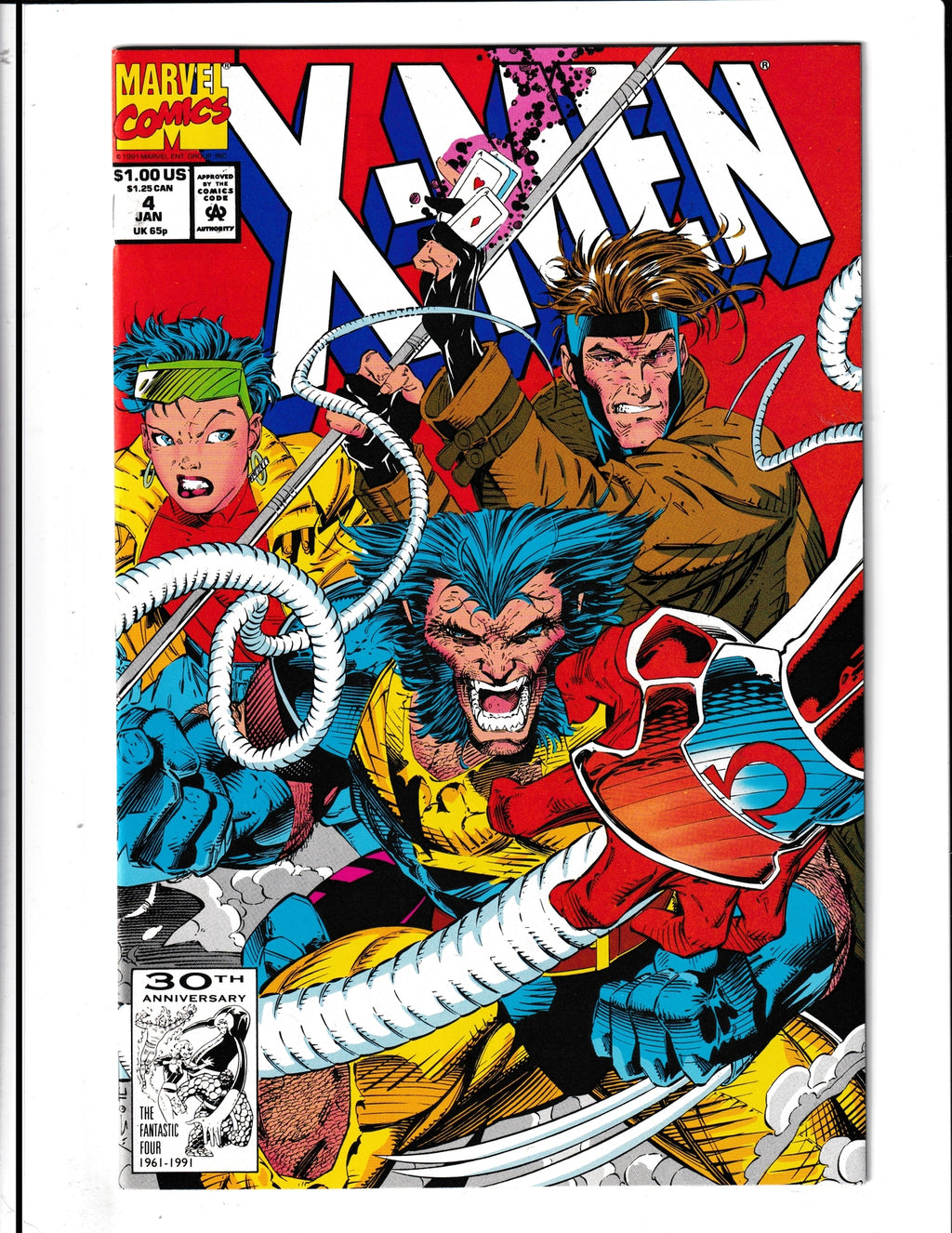 X-Men #4 (1992) Key 1st App of Omega Red - HIGH GRADE Marvel Comics