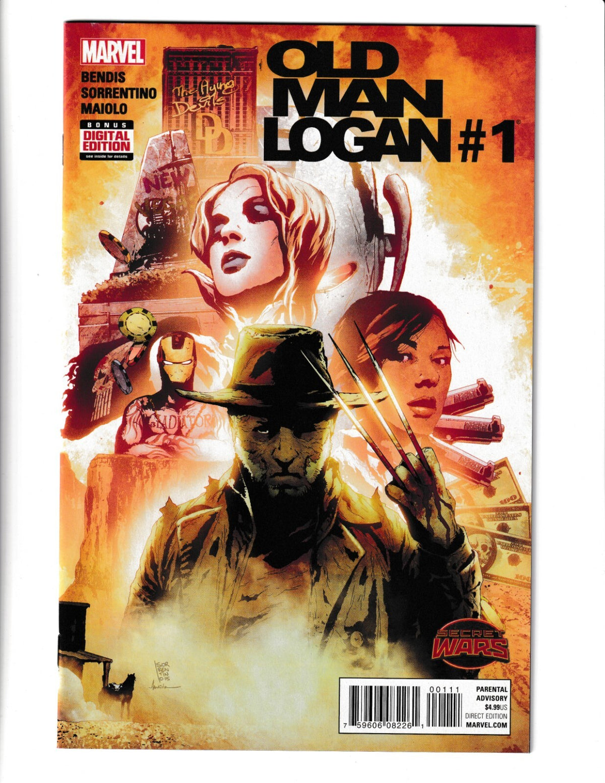 Old Man Logan #1-5 Complete Set Volume 1 (2015) Bendis Sorrentino Marvel Comics
