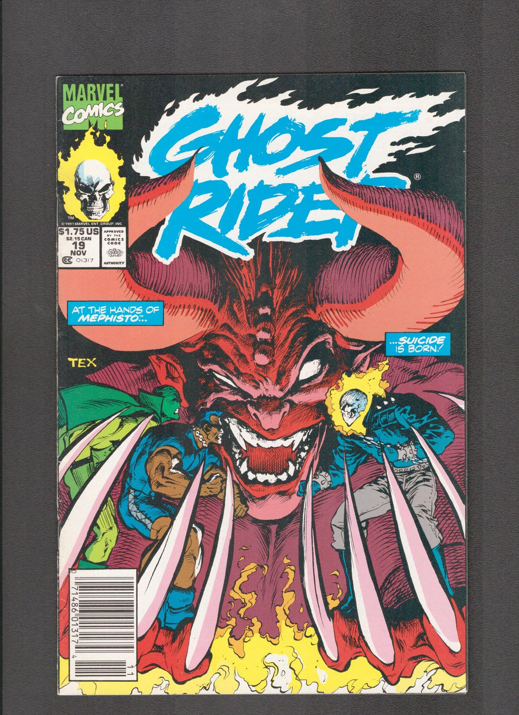 Ghost Rider #19 (1991) Mark Texeira Cover Marvel Comics