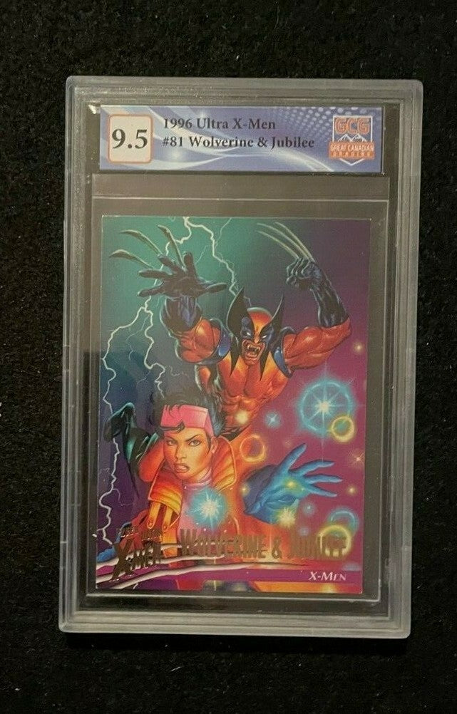 1996 Fleer Ultra X-Men #86 GCG 9.5 "Wolverine & Jubilee"