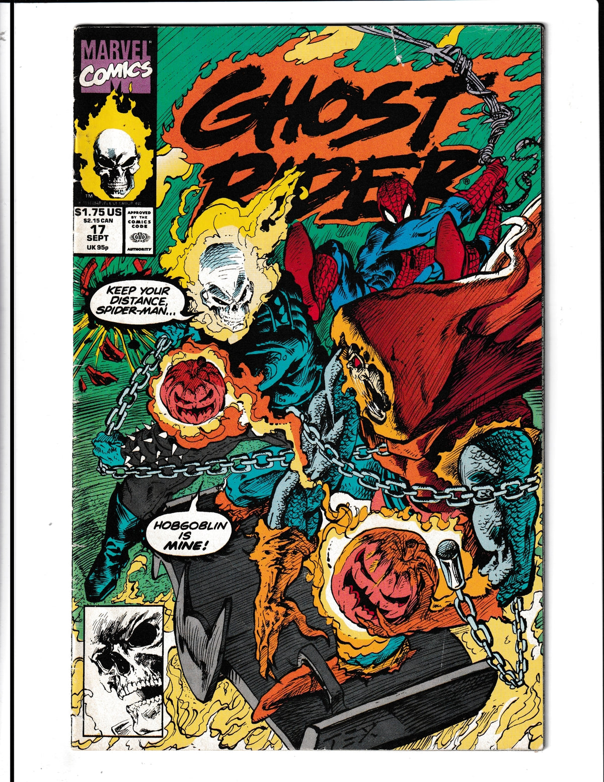 Ghost Rider #17 (1991) Spider-Mana and Hobgoblin Marvel Comics