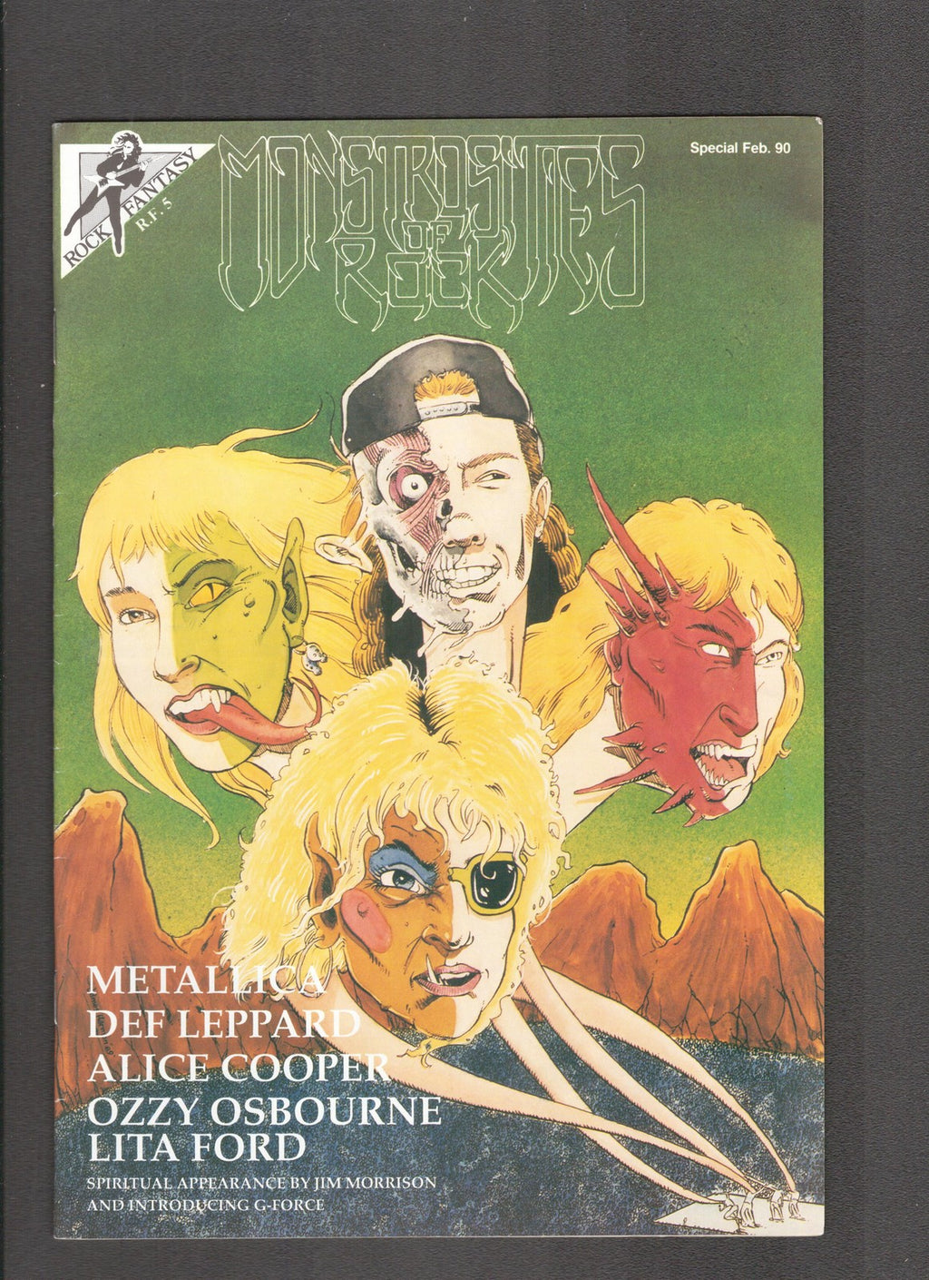 Rock Fantasy Comics #5 (1990) Ozzy Osbourne/Alice Cooper Rock Fantasy Comics