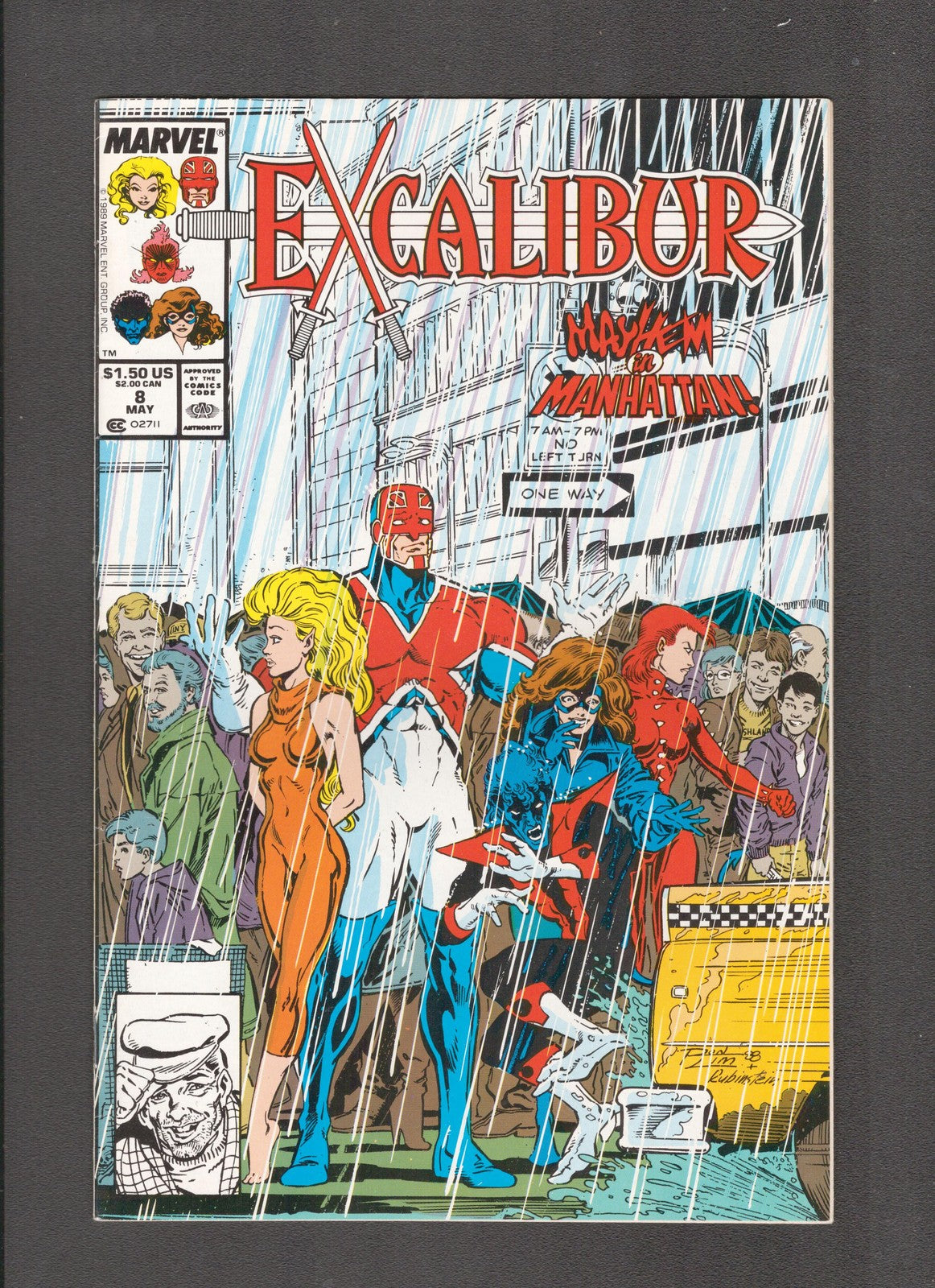 Excalibur #8 (1989) Chris Claremont, Joe Rubinstein Marvel Comics