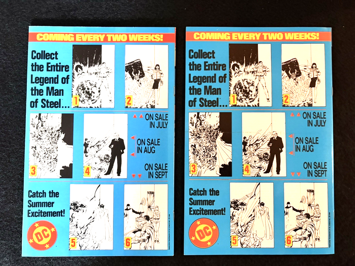 Man of Steel - Complete Set - #1-6 plus #1B Variant - John Byrne (1986) DC Comic