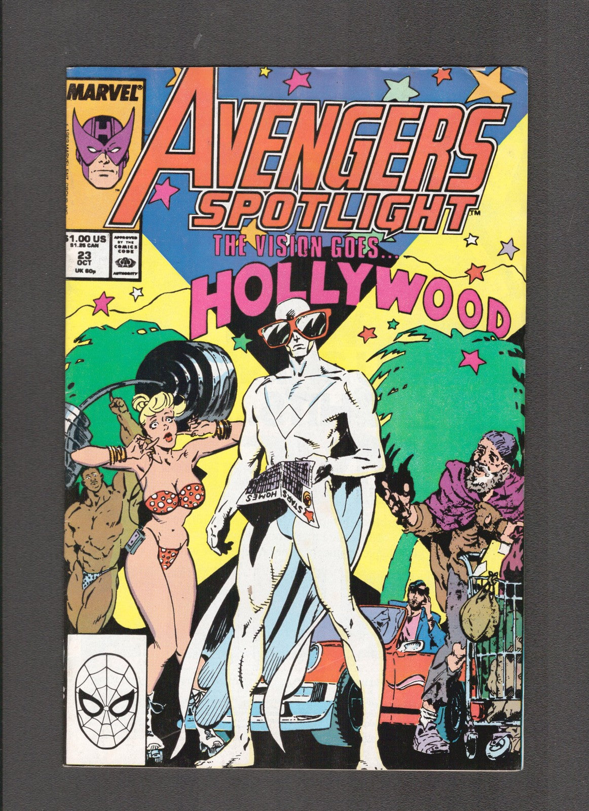 Avengers Spotlight #23 (1989) Vision Goes Hollywood Marvel Comics