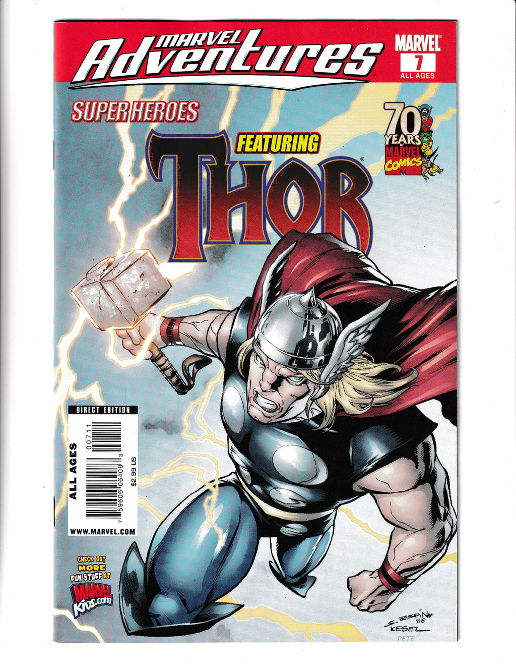 Marvel Adventures: Super-Heroes #7 (2009) Thor Marvel Comics