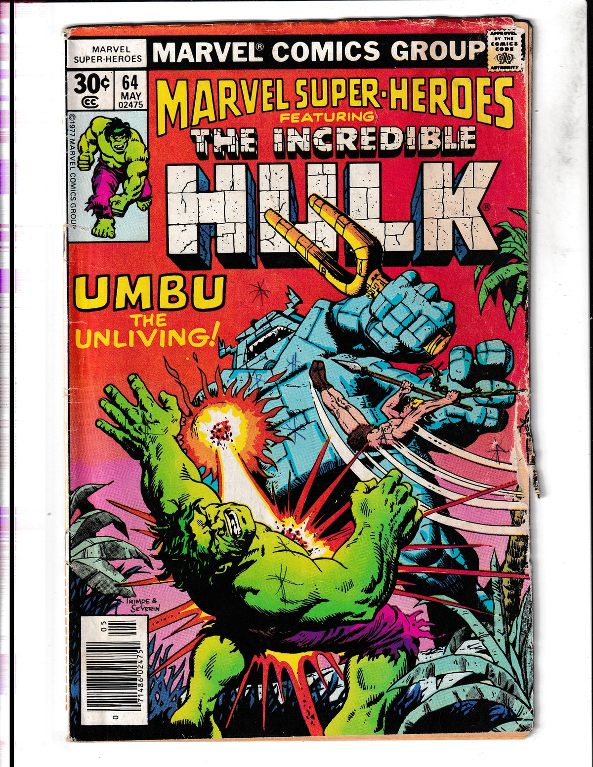 Marvel Super-Heroes #64 (1977) Incredible Hulk Marvel Comics