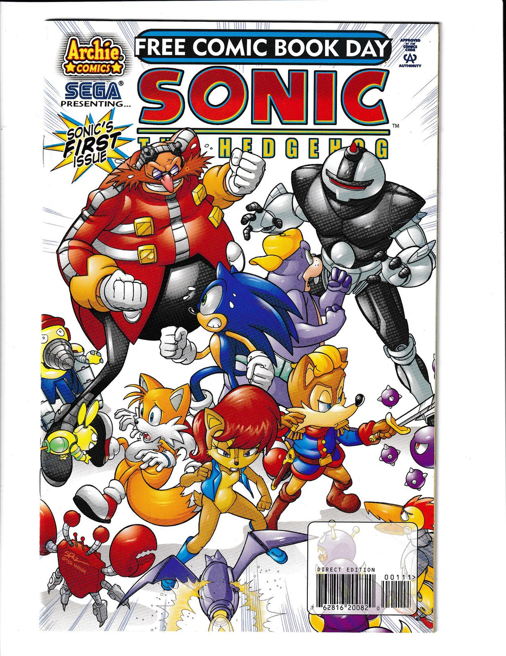 Sonic the Hedgehog: Free Comic Book Day #1 (2008) Higher Grade Archie Comics