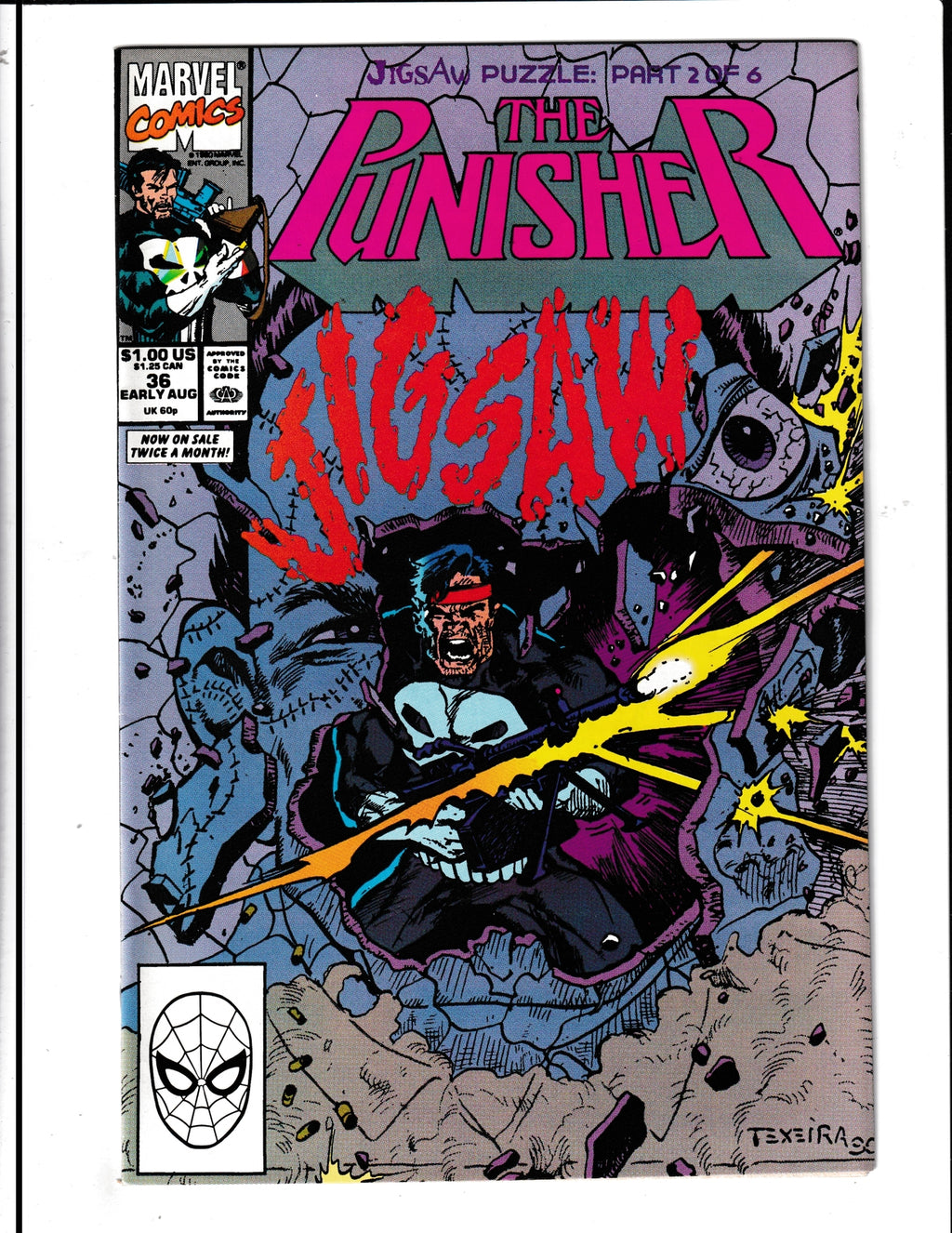Punisher #36 (1990) Puzzle Part 2 of 6 Marvel Comics