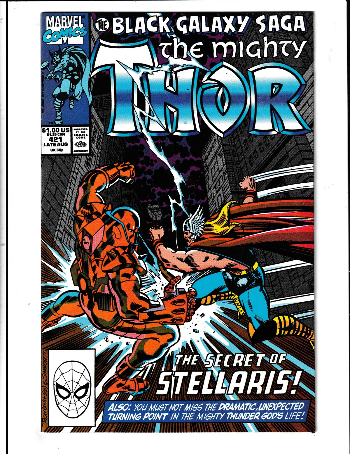 Thor #421 (1990) Higher Grade - 1st App New Eternals Marvel Comics