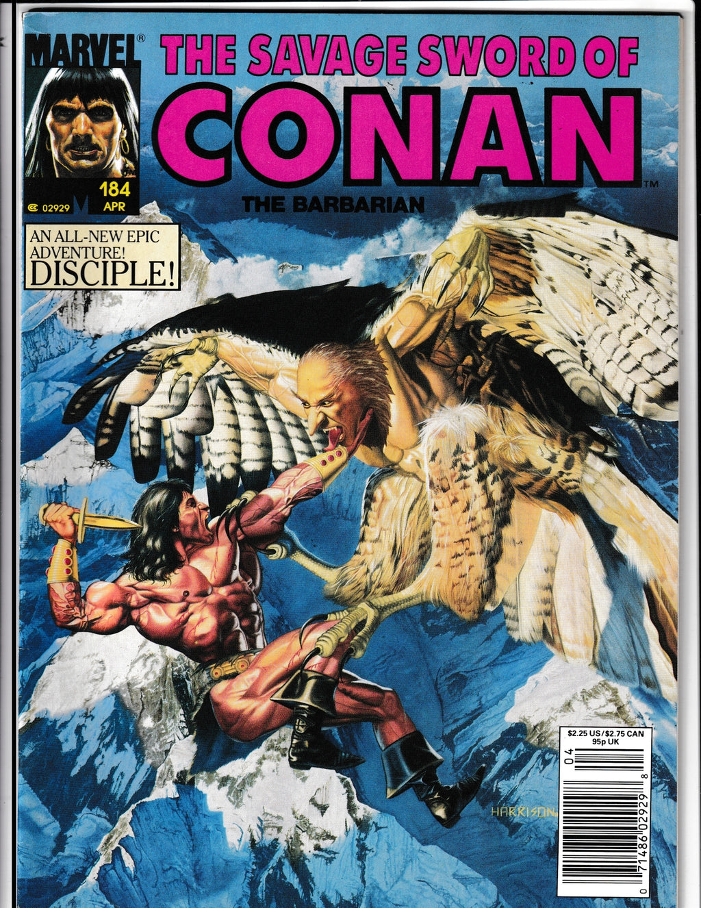 Savage Sword of Conan #184 (1991) Marvel Comics