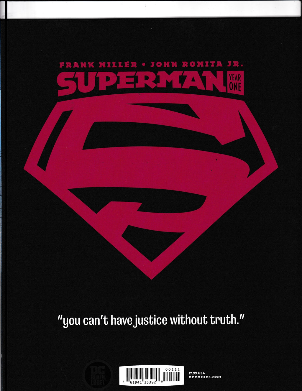 Superman: Year One #1 (2019) Miller/Romita Jr. Cover HIGH GRADE DC Comics