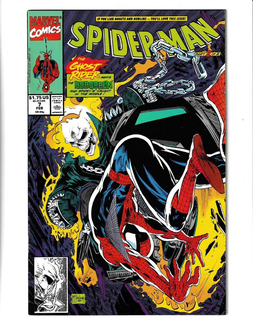 Spider-Man #7 (1991) Masques Part 2 Marvel Comics
