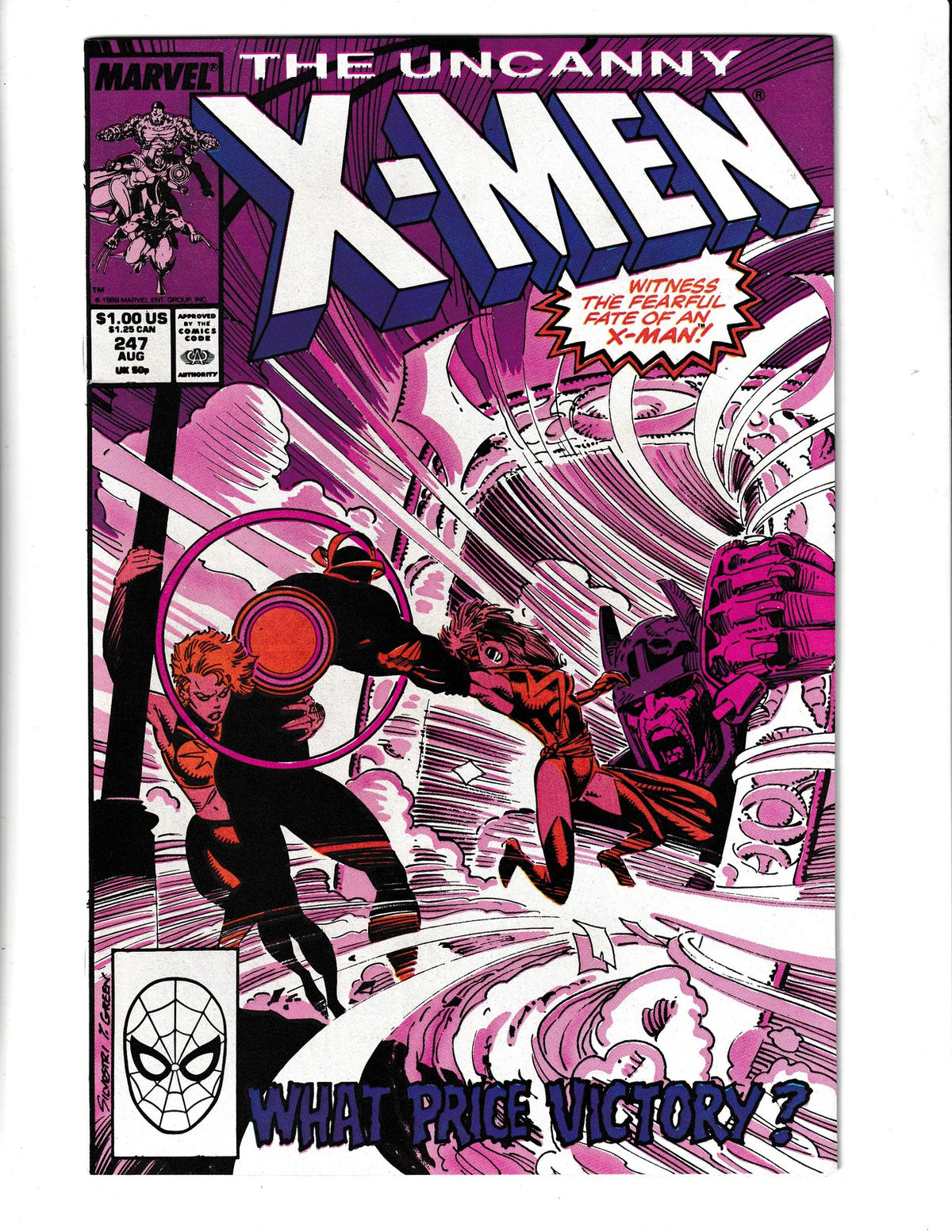 Uncanny X-Men #247 (1989) Black King App Marvel Comics