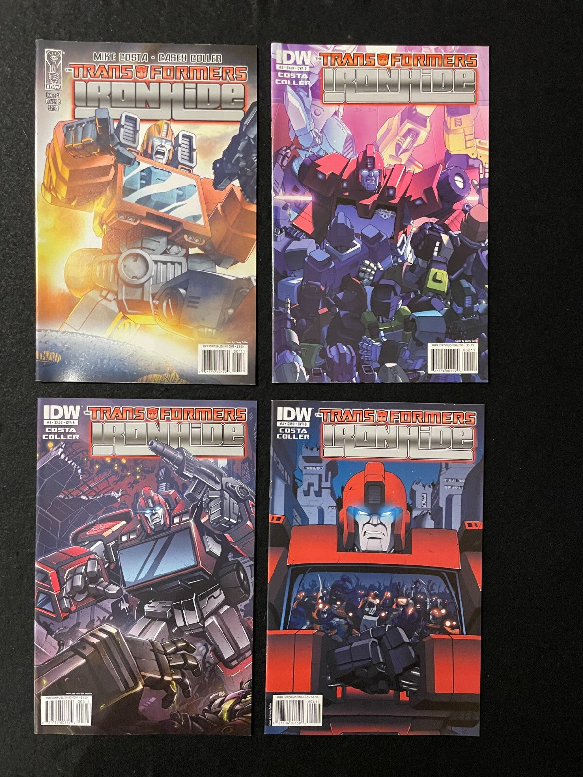 Transformers: Ironhide - Complete Set of 4 #1-4 (2010) IDW