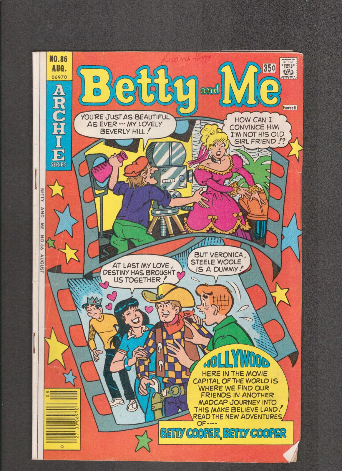 Betty and Me #86 (1977) Hollywood Archie Comics