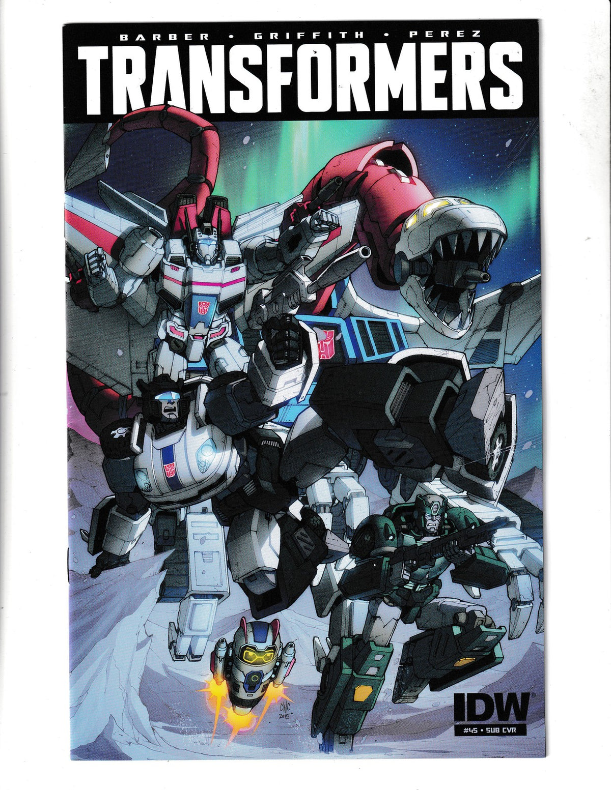 Transformers #45b (2015) Casey Coller SUB Cover IDW Comics