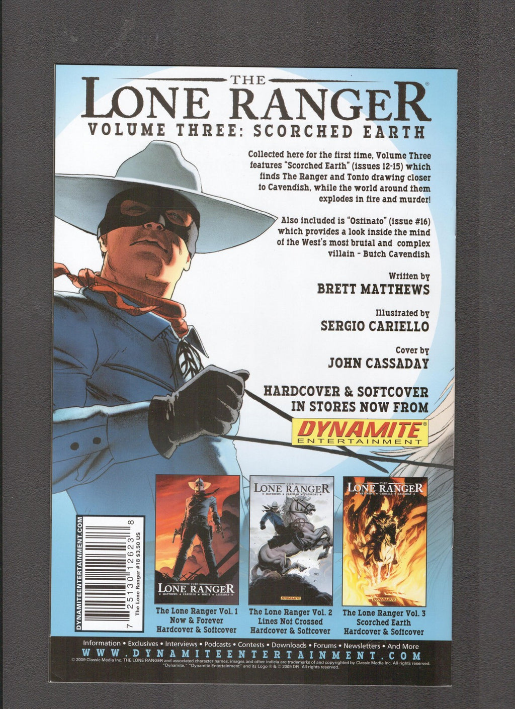 Lone Ranger #18B (2009) Cassaday B&W Variant Dynamite Comics