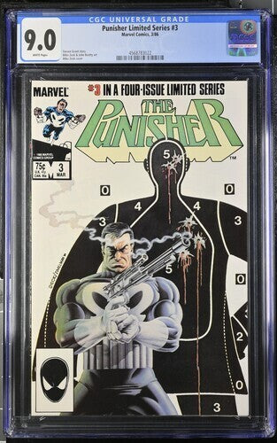 Punisher #3 CGC 9.0 (1986) Mike Zeck Graded Marvel Comics