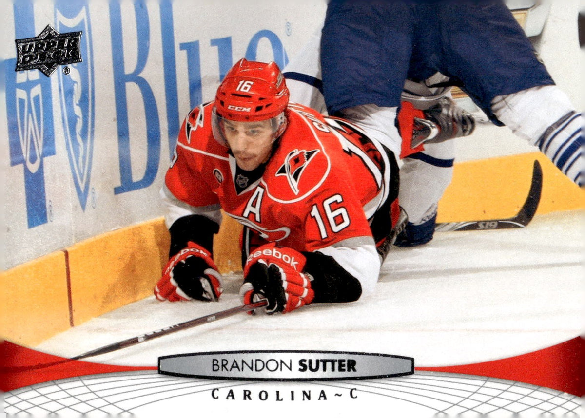 2011-12 Upper Deck #420 Brandon Sutter Hockey Carolina Hurricanes