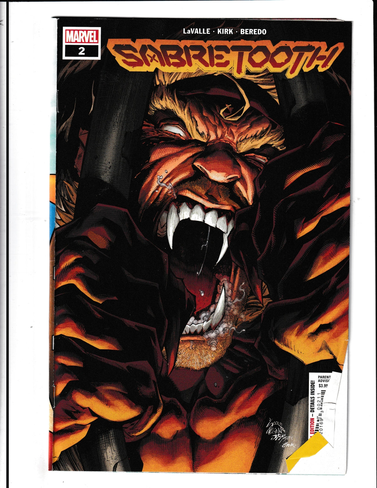 Sabretooth #2 (2022) Vol 3 Marvel Comics