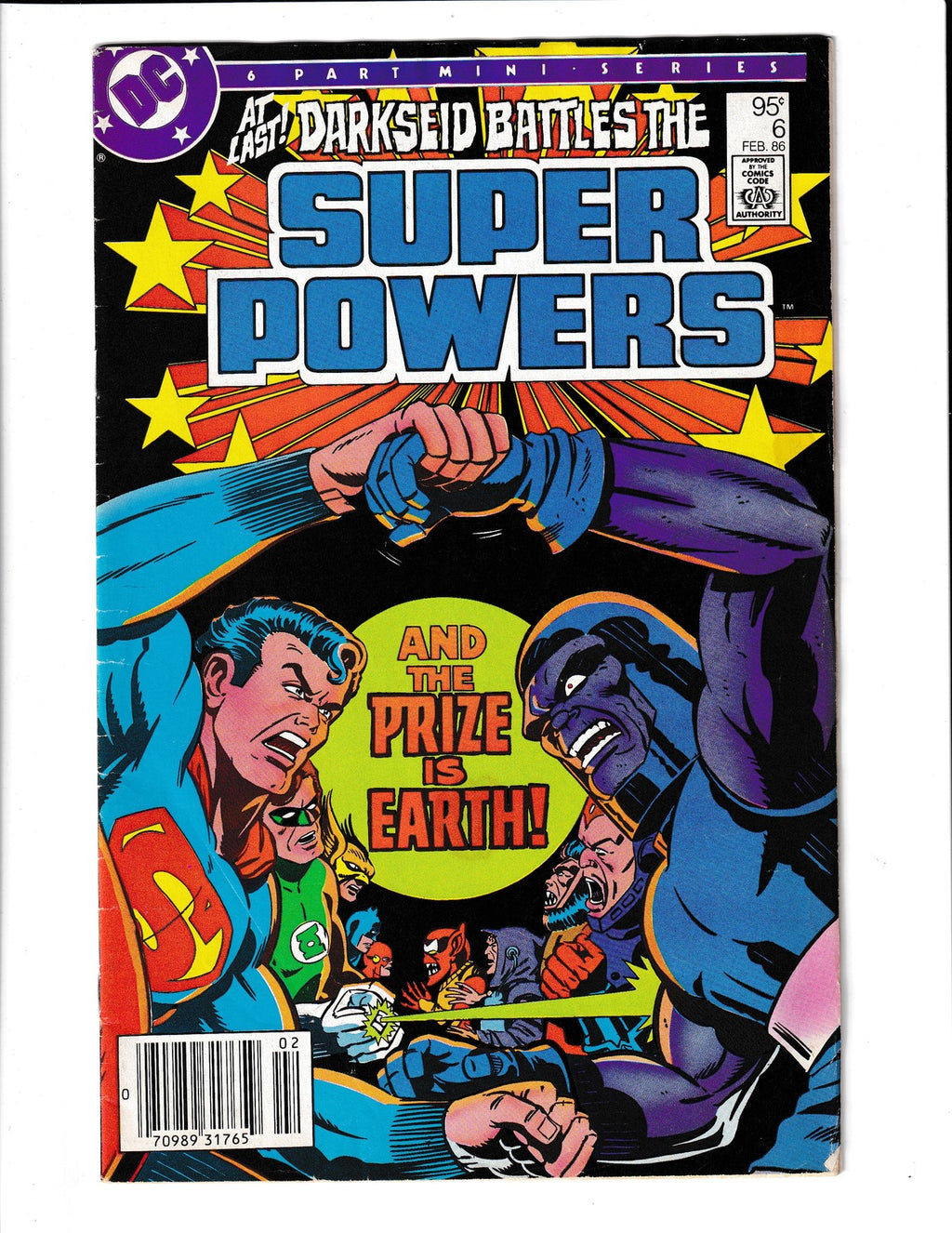 Super Powers #6 (1986) Jack Kirby CDN Newsstand DC Comics