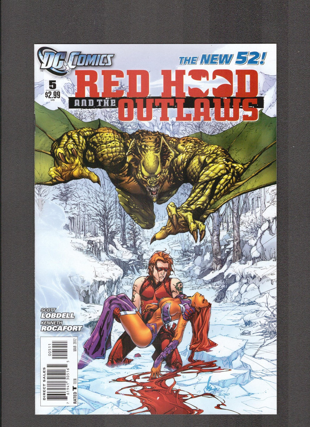 Red Hood and the Outlaws #5 (2012) Blond Cover Art DC Comics