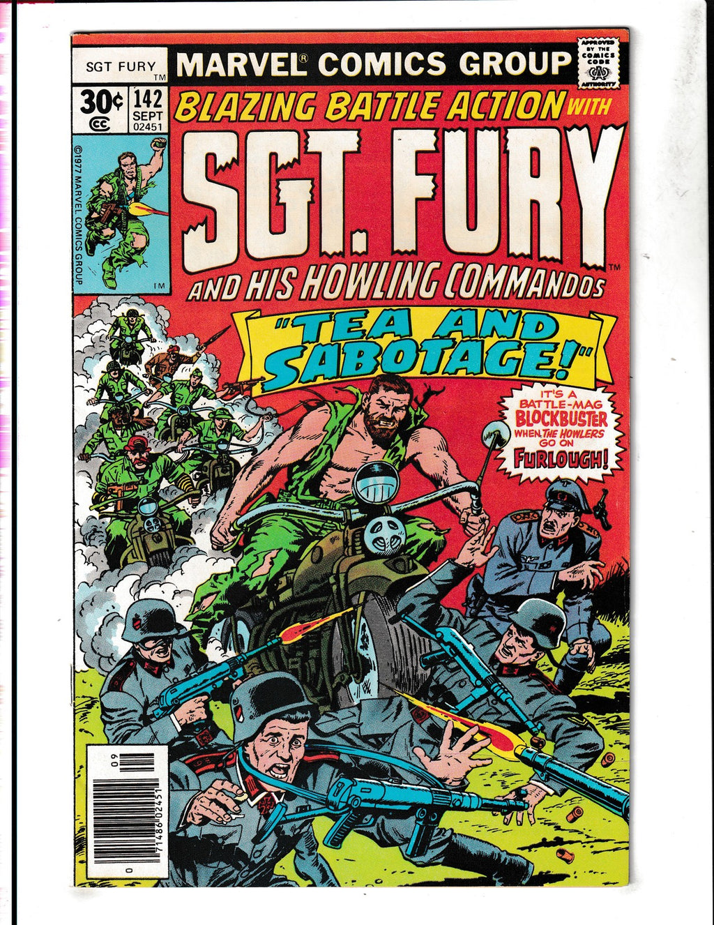Sgt. Fury and His Howling Commandos #142 (1977) Action Marvel Comics