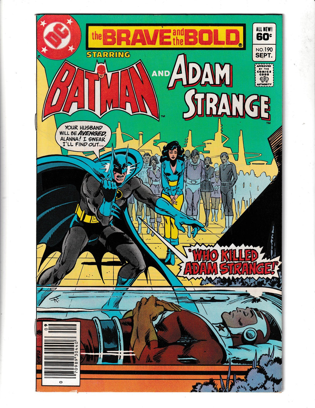 Brave And The Bold #190 (1982) Batman & Adam Strange DC Comics SKU:3185