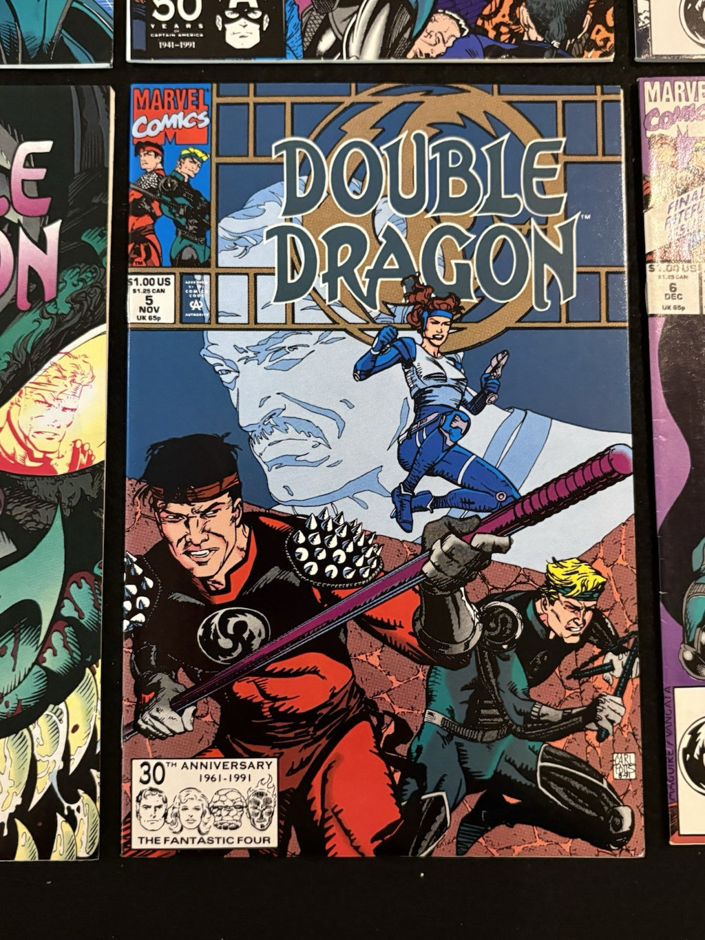 Double Dragon #1-6 (1991) Complete Series Set Marvel Comics