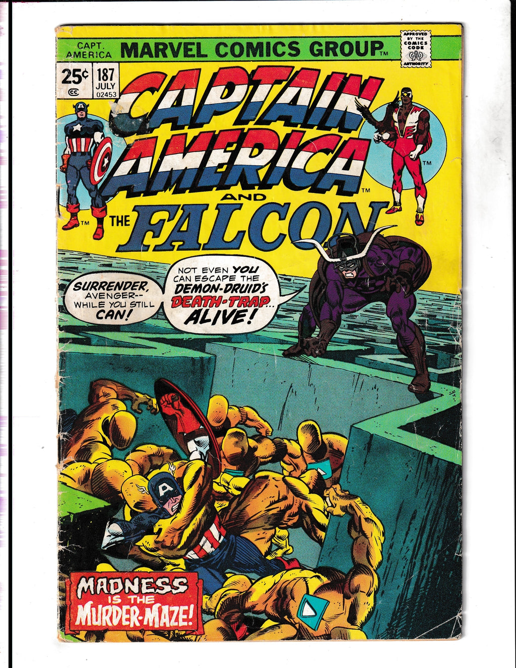 Captain America #187 (1975) Marvel Comics SKU:1595
