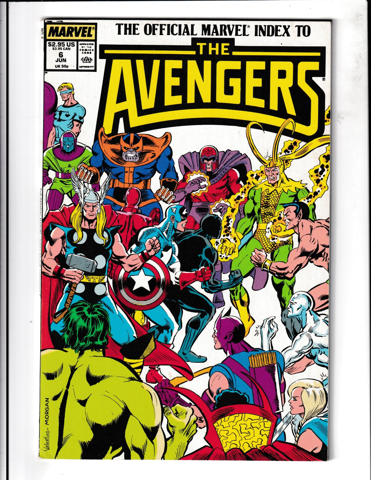 Official Marvel Index to the Avengers #6 (1988) Marvel Comics