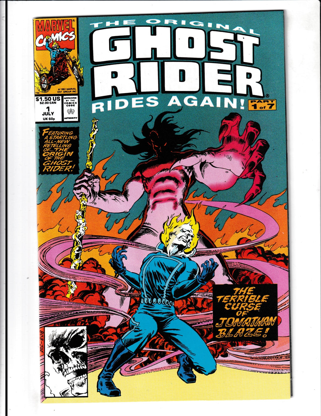 Original Ghost Rider Rides Again #1 (1991) Blaze Marvel Comics