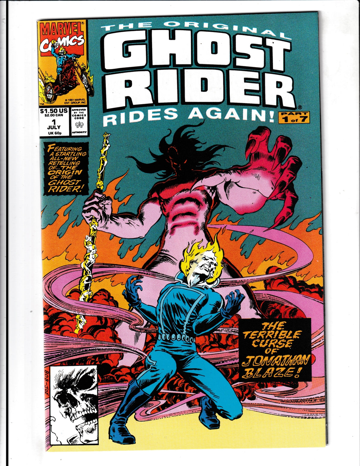 Original Ghost Rider Rides Again #1 (1991) Blaze Marvel Comics