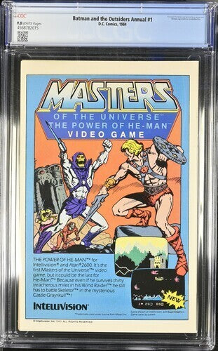 Batman and the Outsiders Annual #1 CGC 9.0 (1984) Frank Miller Graded DC Comics