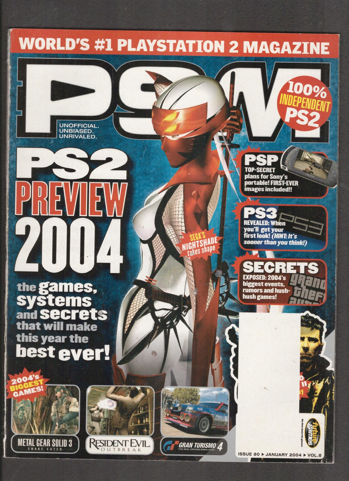 PSM Play Station Magazine #80 (2004) January  Comics