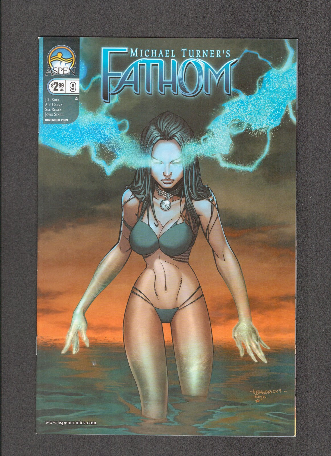 Michael Turner's Fathom #9 (2009) Ale Garza Aspen Comics